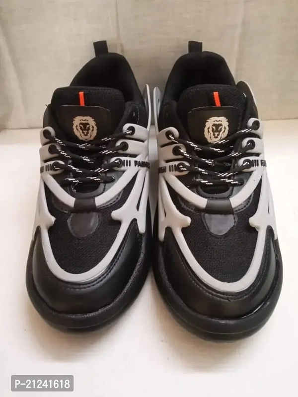 Stylish Black Mesh Sneakers For Men - UK9, Black, FREE DELIVERY