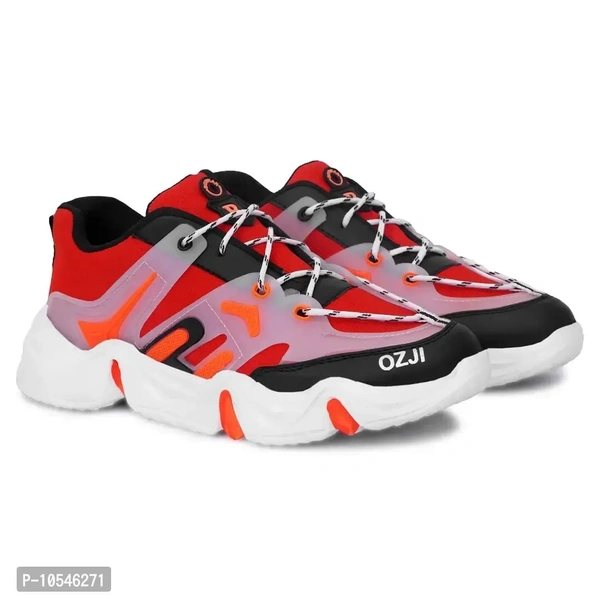 Casual Sports Sneakers  - UK6, Red, FREE DELIVERY