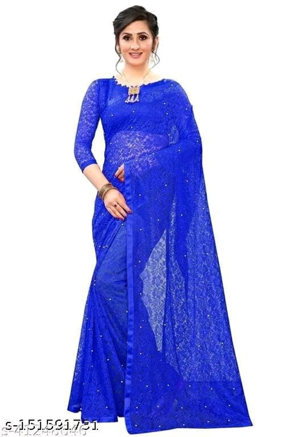 Blue Saree  - FREE DELIVERY