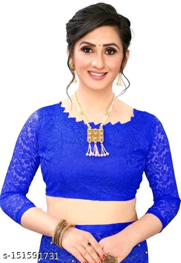 Blue Saree  - FREE DELIVERY