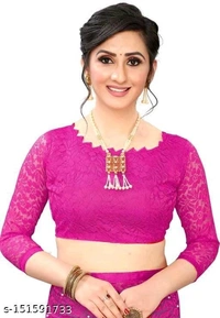 Saree Pink Saree Brasso Net - Pink, FREE DELIVERY