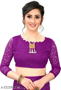 Saree Purple Saree Net Saree - Purple, FREE DELIVERY