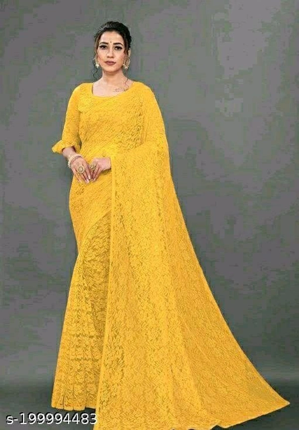 Saree  - Yellow, FREE DELIVERY