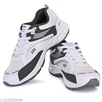 Stylish Comfortable Reglular Wear Sports Shoes For Men - IND-10, White, FREE DELIVERY
