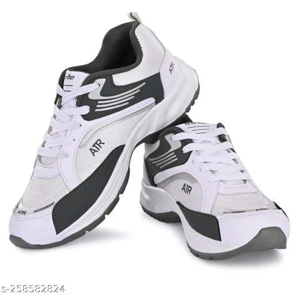 Stylish Comfortable Reglular Wear Sports Shoes For Men - IND-10, White, FREE DELIVERY