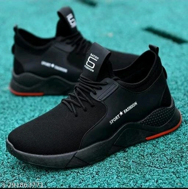  Men Black Sports Shoes - IND-7, FREE DELIVERY