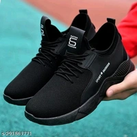  Men Black Sports Shoes - IND-7, FREE DELIVERY