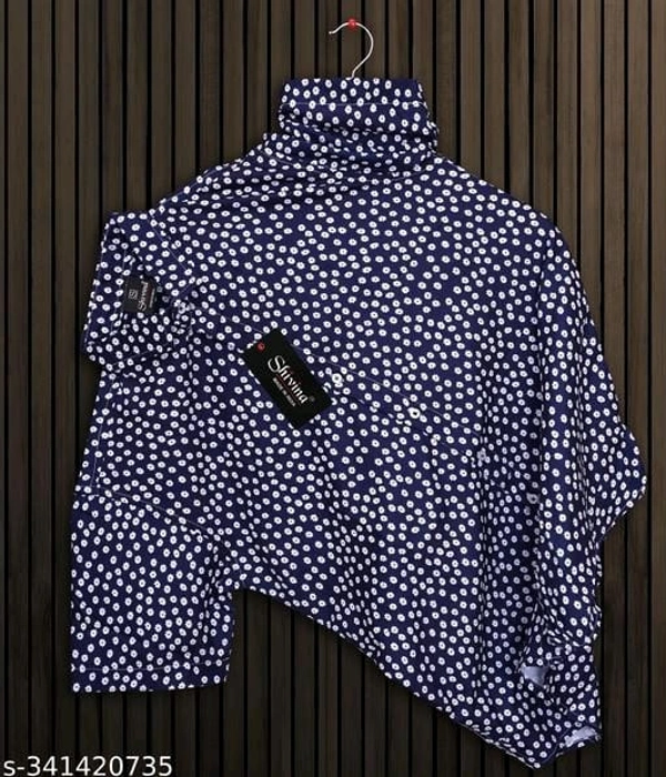Men Regular Spread Collar Shirt - XL, FREE DELIVERY