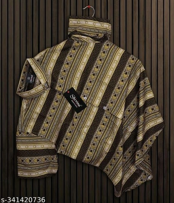 Men Regular Spread Collar Shirts - M, FREE DELIVERY