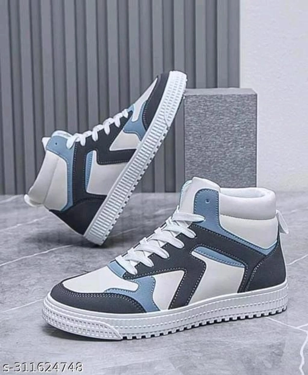 Casual Shoes For Men White Sky Green Shoes - IND-10, FREE DELIVERY