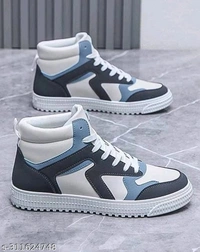Casual Shoes For Men White Sky Green Shoes - IND-10, FREE DELIVERY