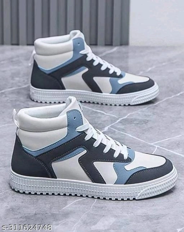 Casual Shoes For Men White Sky Green Shoes - IND-10, FREE DELIVERY