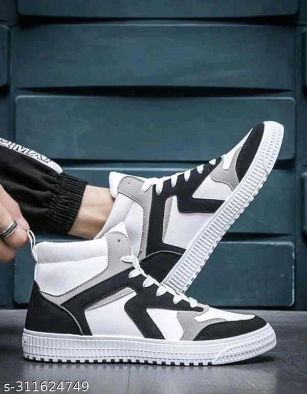 Casual Shoes For Men White Grey Black Shoes  - IND-7, FREE DELIVERY