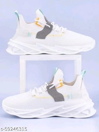 White Woven Design Sneakers For Men - IND-7, FREE DELIVERY