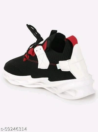 Black Woven Design Sneakers For Men - IND-10, FREE DELIVERY