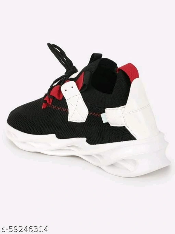Black Woven Design Sneakers For Men - IND-10, FREE DELIVERY