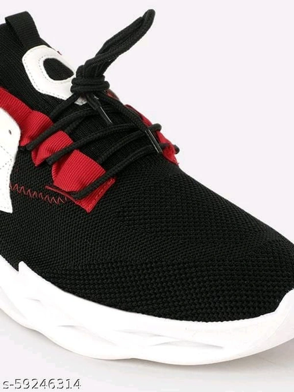 Black Woven Design Sneakers For Men - IND-10, FREE DELIVERY