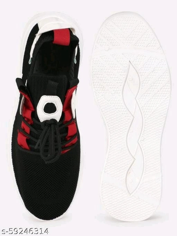 Black Woven Design Sneakers For Men - IND-10, FREE DELIVERY