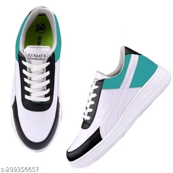Trendy White Sneakers For Men Casual Shoes Running Shoes - IND-6, FREE DELIVERY