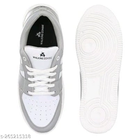 Brand-Flex Force Trendy Solid White Men's Sneakers  - IND-8, FREE DELIVERY