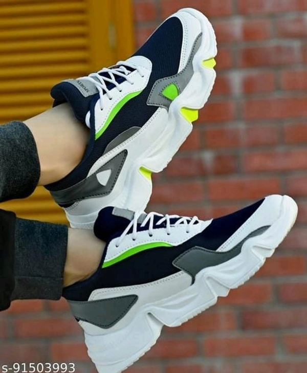 Green Solid Track & Filed Sports Shoes For Men - IND-8, FREE DELIVERY