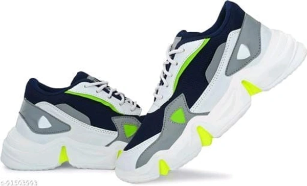 Green Solid Track & Filed Sports Shoes For Men - IND-8, FREE DELIVERY