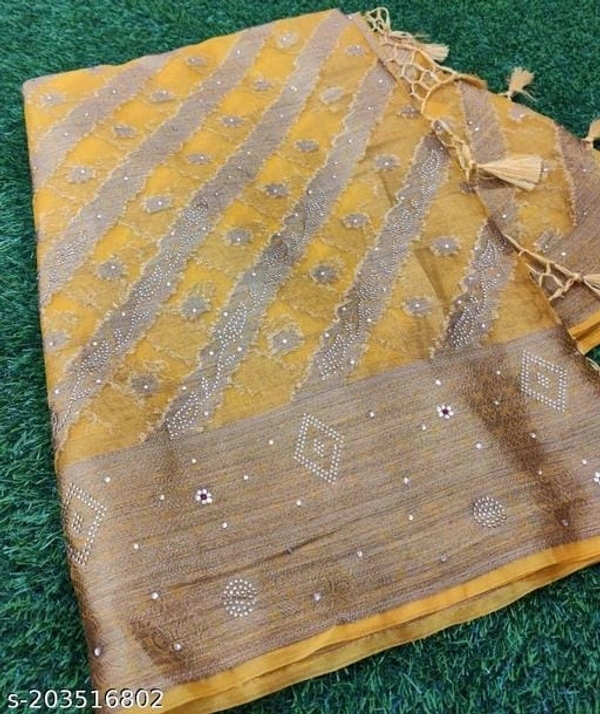 Stone Work Sarree  - FREE DELIVERY