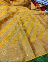 Stone Work Sarree  - FREE DELIVERY