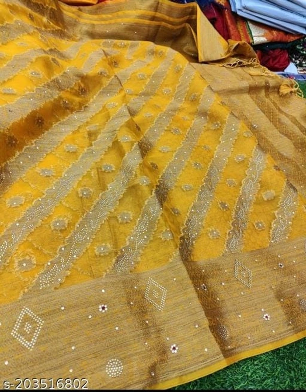 Stone Work Sarree  - FREE DELIVERY