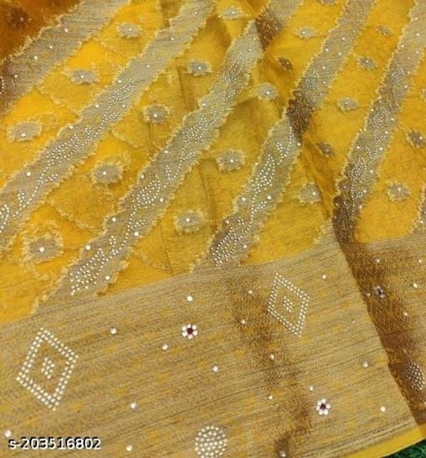 Stone Work Sarree  - FREE DELIVERY