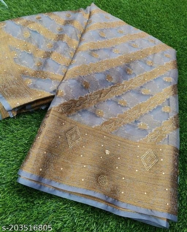 Stone Work Saree - FREE DELIVERY
