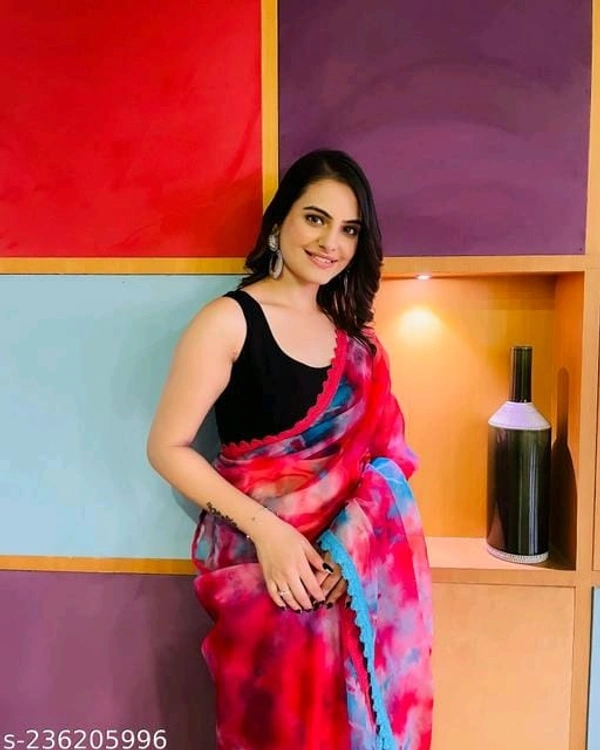 Printed Saree  - FREE DELIVERY