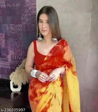 Printed Saree  - FREE DELIVERY