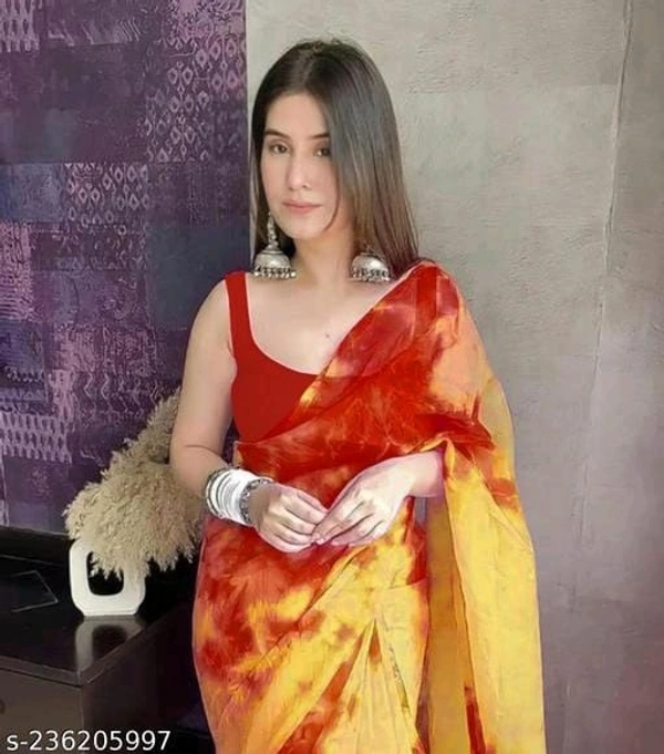 Printed Saree  - FREE DELIVERY