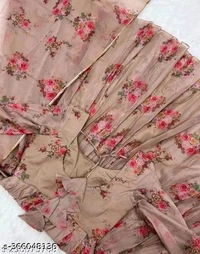 Georgette Gown For Women With Dupatta - XXL, FREE DELIVERY