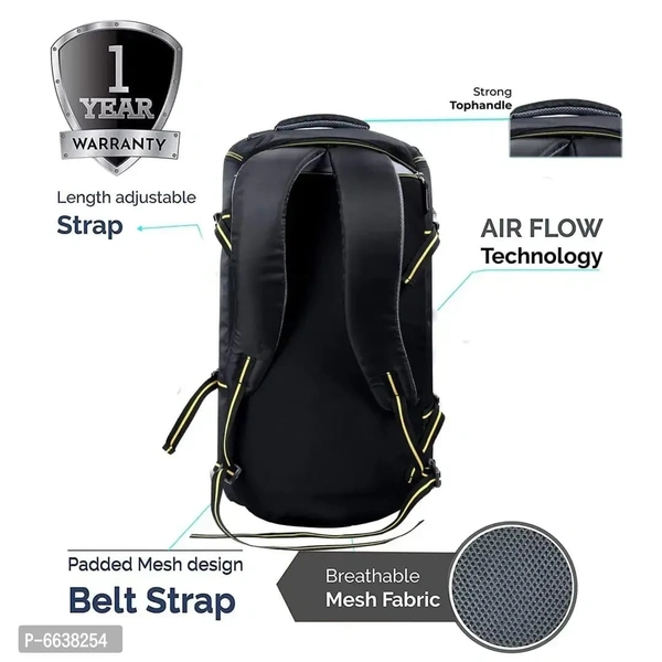 Leather World Water-Resistant Polyester Convertible Duffel Bag.... - FREE DELIVERY