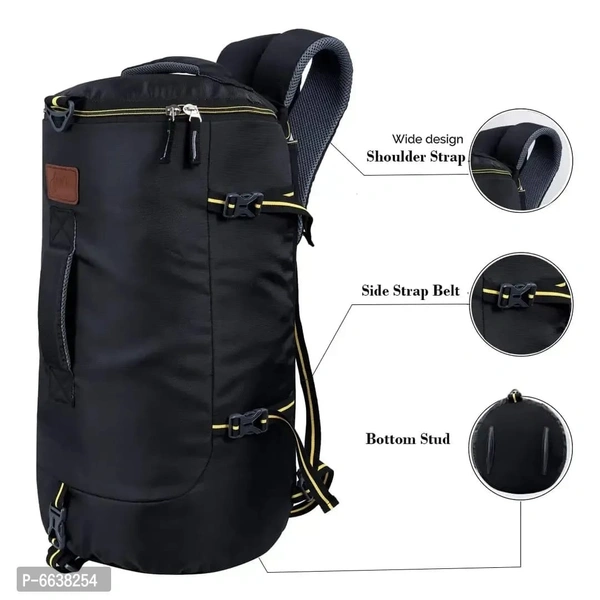 Leather World Water-Resistant Polyester Convertible Duffel Bag.... - FREE DELIVERY