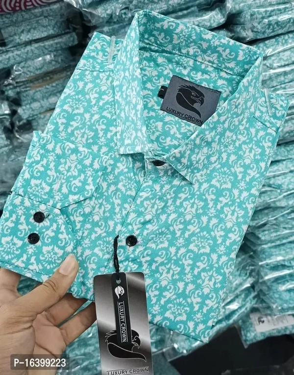 Reliable Multicoloured Cotton Printed Long Sleeves Casual Shirts Fo Men - XL, FREE DELIVERY