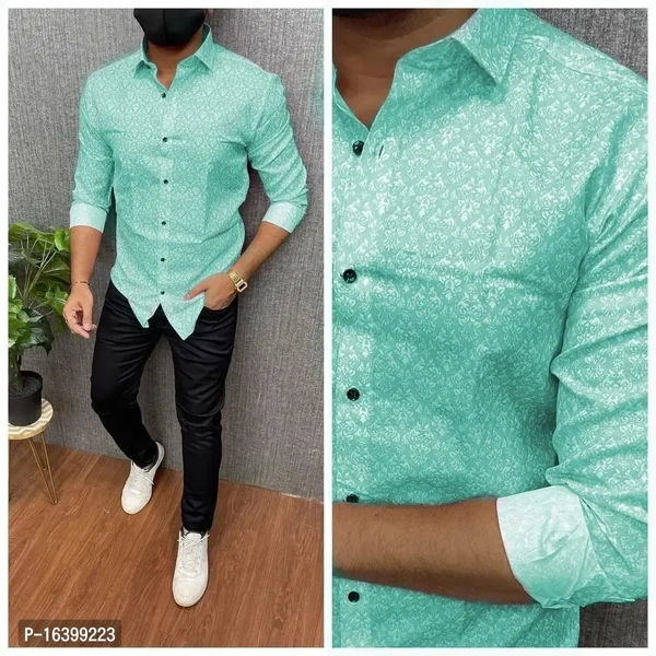 Reliable Multicoloured Cotton Printed Long Sleeves Casual Shirts Fo Men - XL, FREE DELIVERY