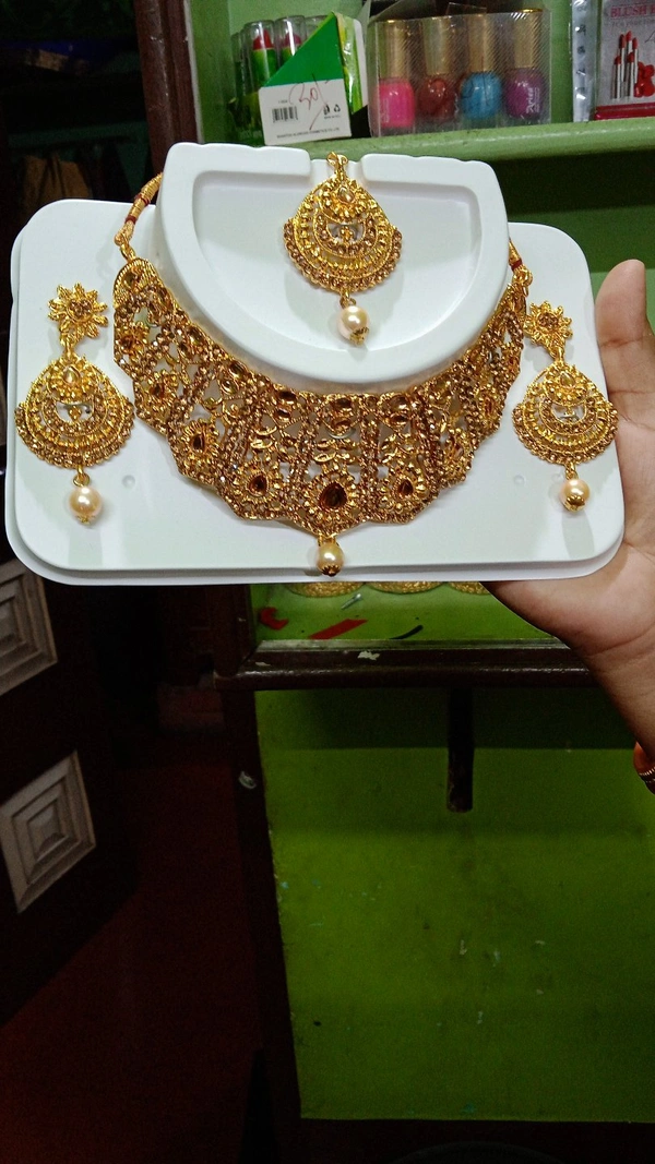 Apara Traditional Jewellery Gold Plated Jewellery Set for Women