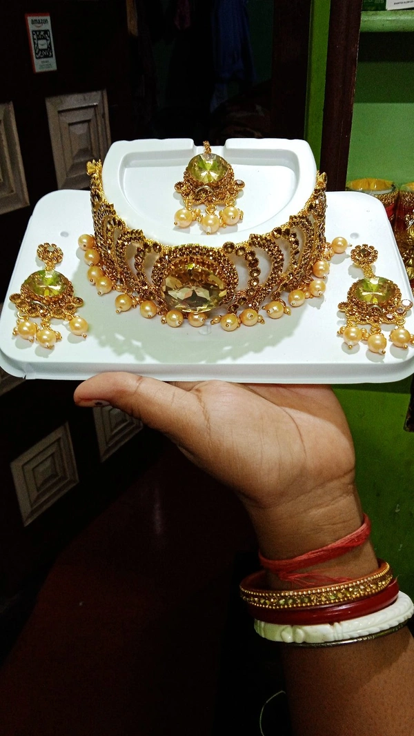 Apara Traditional Jewellery Gold Plated Jewellery Set for Women