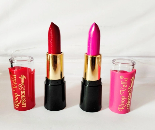 HR COSMETIC Roop Vella Lipstick Pack Of 6 (PINK, RED, BROWN, PEACH, PURPLE, MAROON) - LIPSTICK, PINK RED BRWON PEACH PURPLE MARO