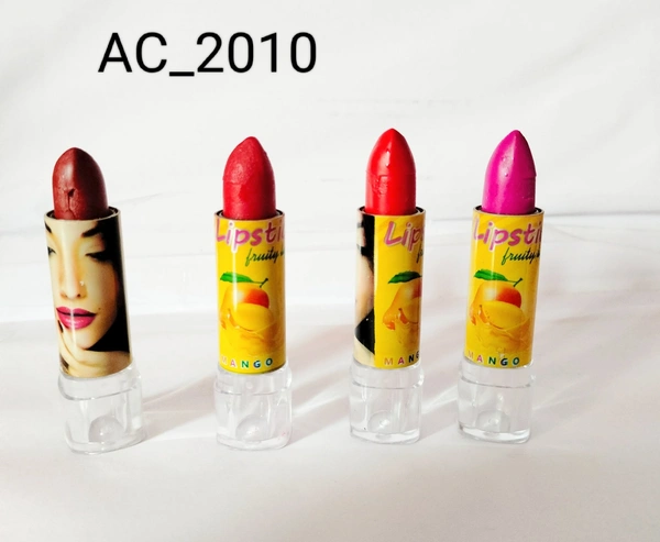 HR COSMETIC FRUIT LIPSTICK COMBO SET PACK OF 4 (BROWN, RED, MAROON, PINK) - LIPSTICK, BROWN RED MAROON PINK