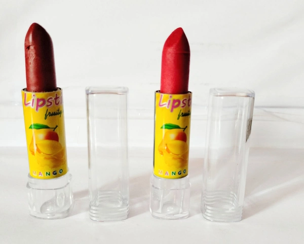 HR COSMETIC FRUIT LIPSTICK COMBO SET PACK OF 4 (BROWN, RED, MAROON, PINK) - LIPSTICK, BROWN RED MAROON PINK
