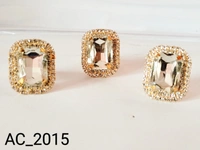 HR COSMETIC FASHION FA WOMAN RING PACK OF 3 - FREE SIZE, WHITE