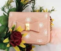 HR COSMETIC Women Beige Genuine Leather Wallet  (2 Card Slots) - Woman Pocket Wallet, PEACH