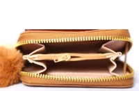 HR COSMETIC Women Beige Genuine Leather Wallet  (2 Card Slots) - Woman Pocket Wallet, PEACH