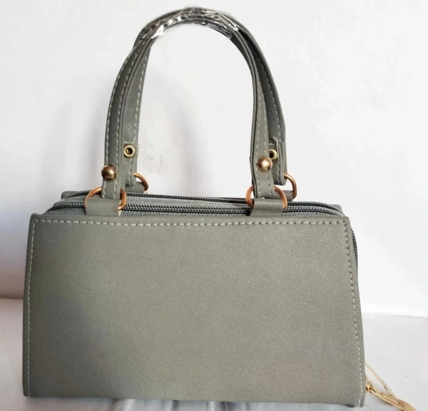 HR COSMETIC Woman Hand Bag Small Size Apple Bach - Woman Hand Bags, GREY