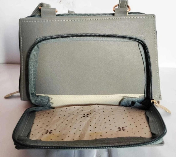 HR COSMETIC Woman Hand Bag Small Size Apple Bach - Woman Hand Bags, GREY