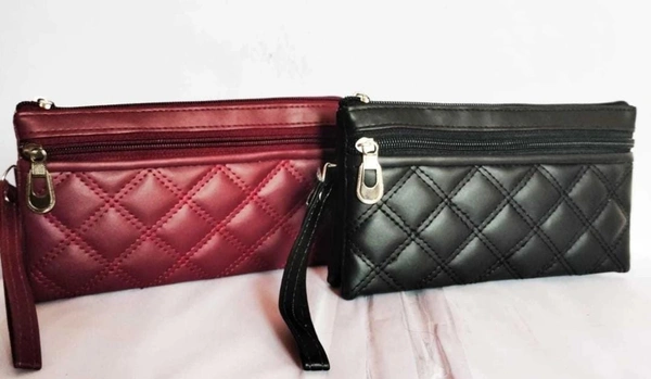 HR COSMETIC Women Ethnic Red, Black Artificial Leather Wallet  (3 Card Slots, Pack of 2) - Woman Pocket Wallet, MAROON BLACK